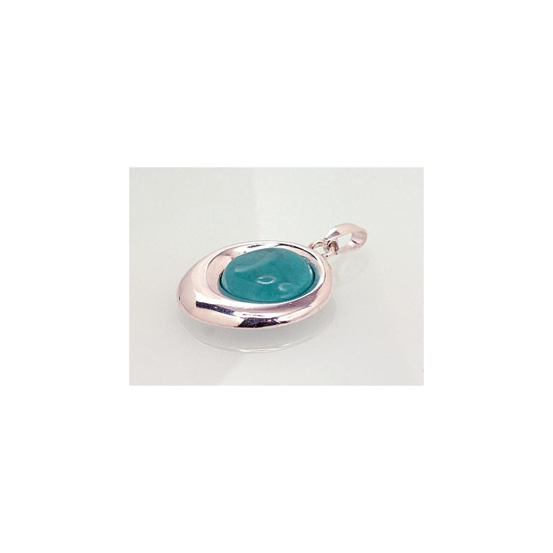 Silver pendant 2301558_TRX-G, Silver 925°, Turquoise (Imitation)