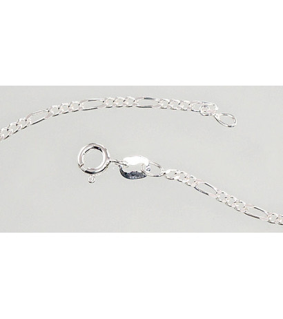 Silver chain Figaro 2 mm , diamond cut 2400054, Silver 925°