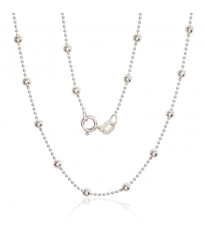 Silver chain Bead 1-3 mm...