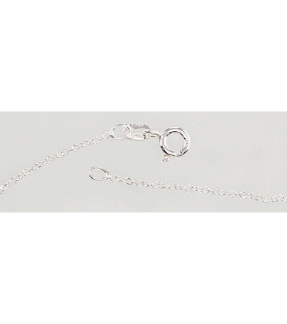 Silver chain Anchor round 1 mm 2400061, Silver 925°