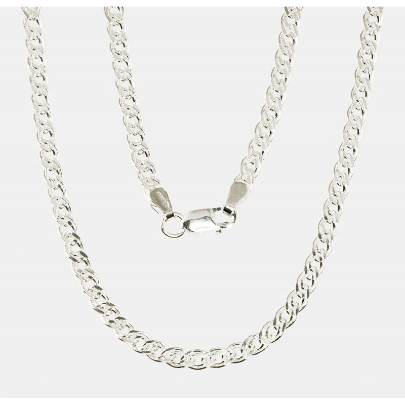 Silver chain Mona Liza 3.1 mm , diamond cut 2400077, Silver 925°