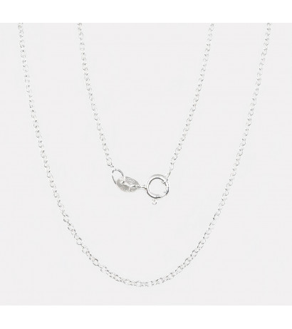 Silver chain Anchor round...