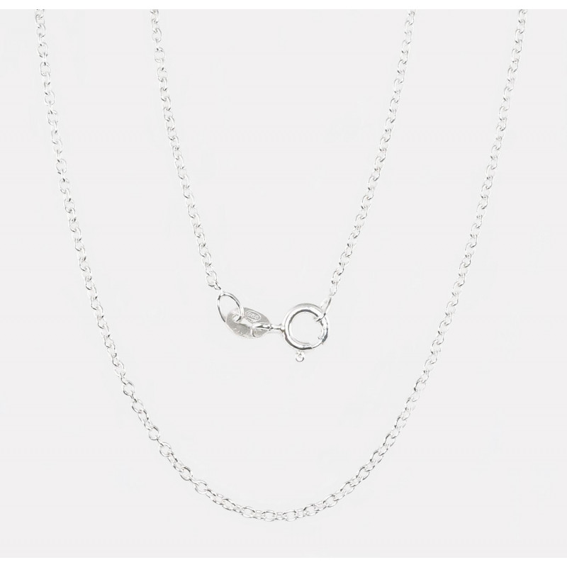 Silver chain Anchor round 1,1 mm 2400086, Silver 925°