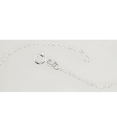 Silver chain Anchor round 1,1 mm 2400086, Silver 925°