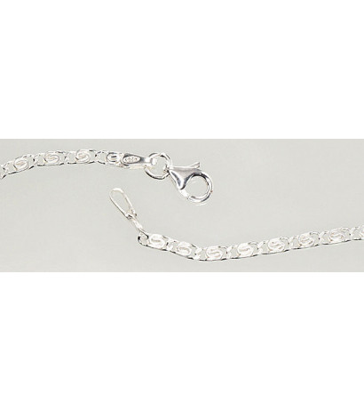 Silver chain Snail 2,1 mm , diamond cut 2400097, Silver 925°