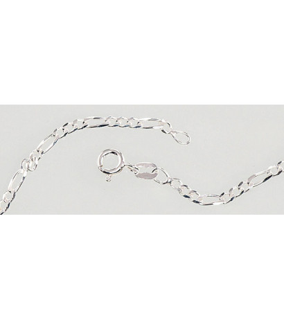 Silver chain Figaro 2,2 mm , diamond cut 2400105, Silver 925°