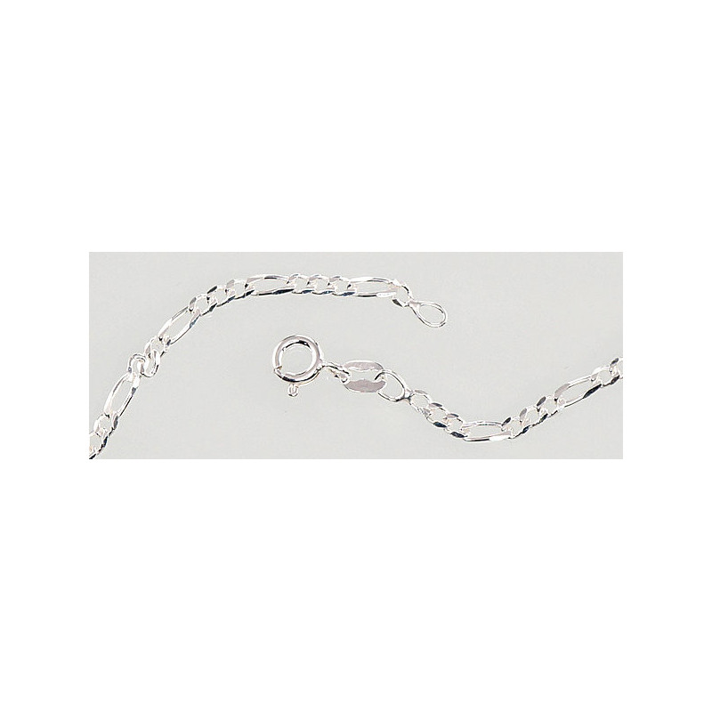 Silver chain Figaro 2,2 mm , diamond cut 2400105, Silver 925°