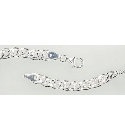 Silver chain Mona Liza 6 mm , diamond cut 2400106, Silver 925°