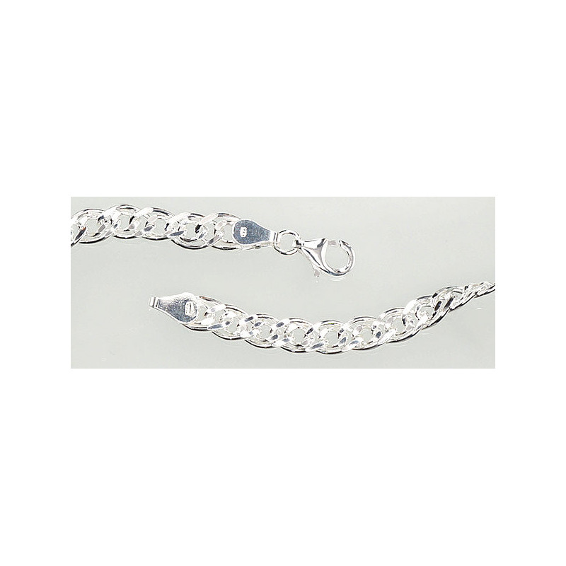 Silver chain Mona Liza 6 mm , diamond cut 2400106, Silver 925°