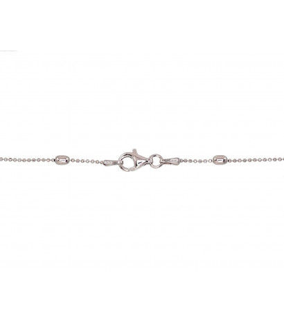 Silver necklace 2500117(PRh-Gr), Silver 925°, Rhodium (Plating)