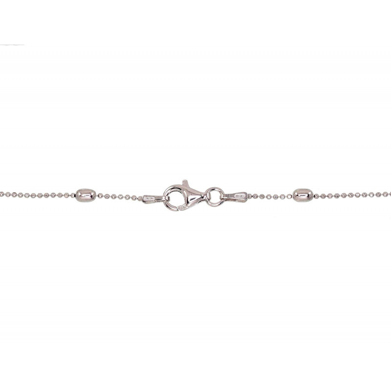 Silver necklace 2500117(PRh-Gr), Silver 925°, Rhodium (Plating)