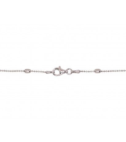 Silver necklace 2500118(PRh-Gr), Silver 925°, Rhodium (Plating)