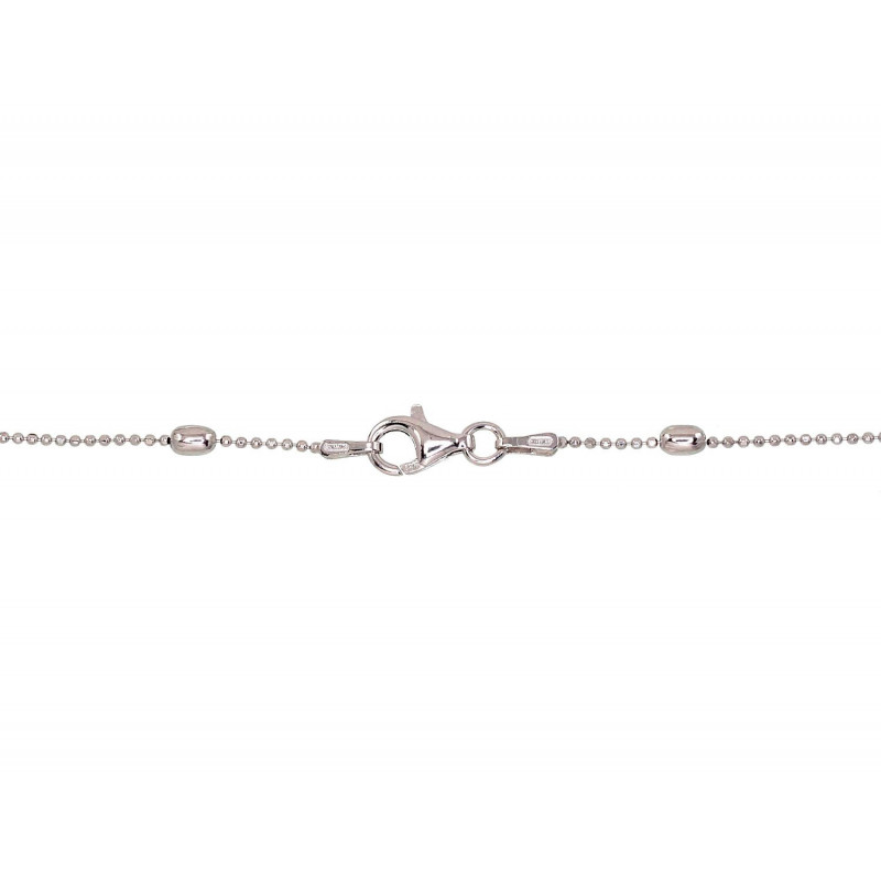 Silver necklace 2500118(PRh-Gr), Silver 925°, Rhodium (Plating)