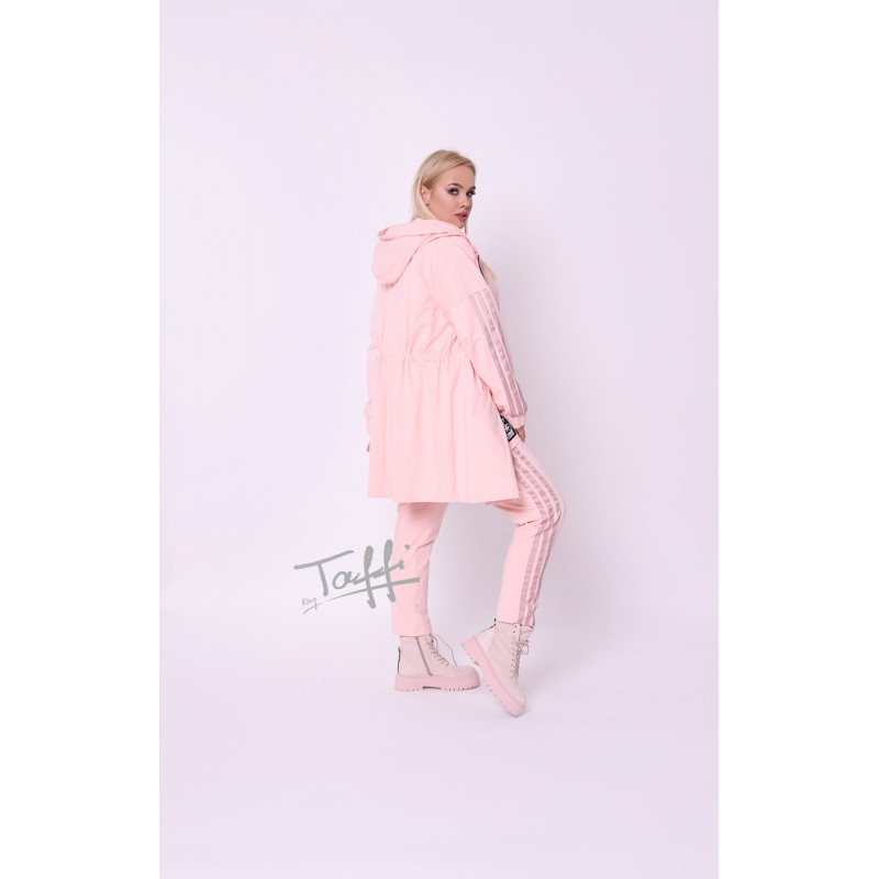 Puuvillane TAFFI kampsun-parkka pink 7