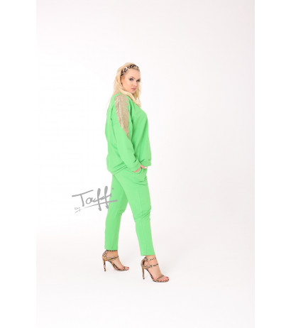 Cotton Taffi casual suit Wings Light Green 15