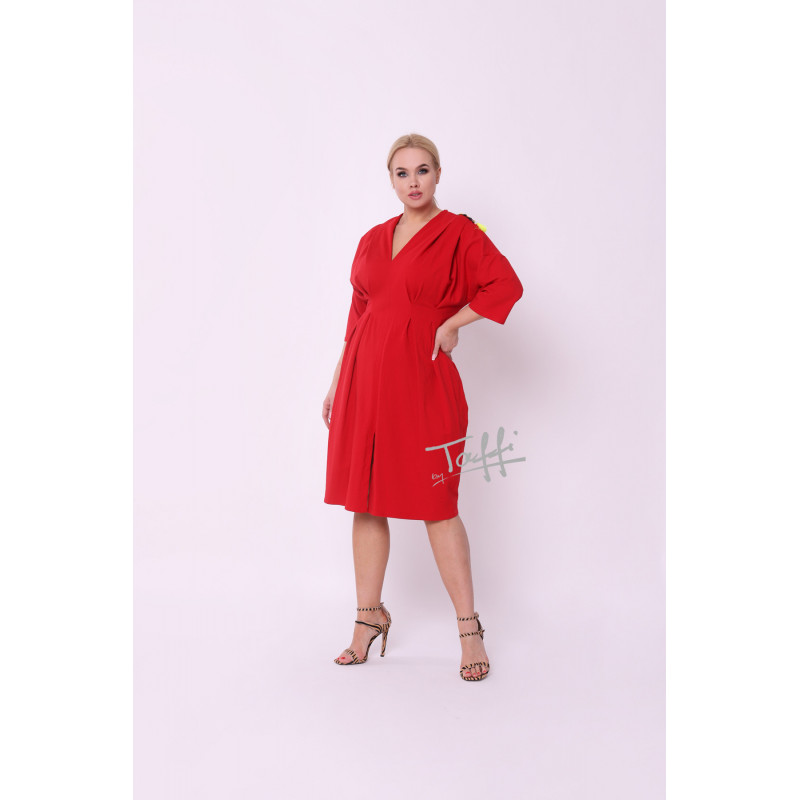 TAFFI cotton dress Red 20