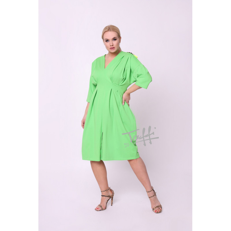 TAFFI puuvillane kleit Light Green 20