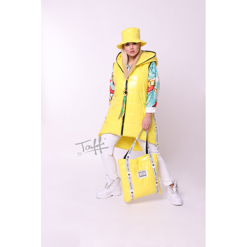 TAFFI yellow casual vest