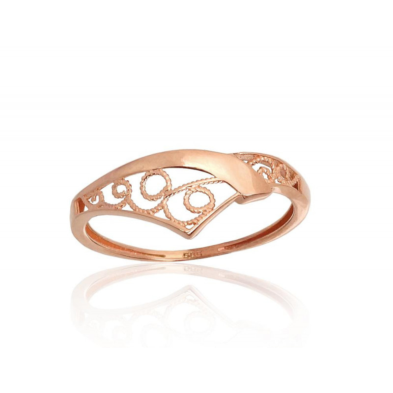 Gold ring 1100940(Au-R), Red Gold 585°