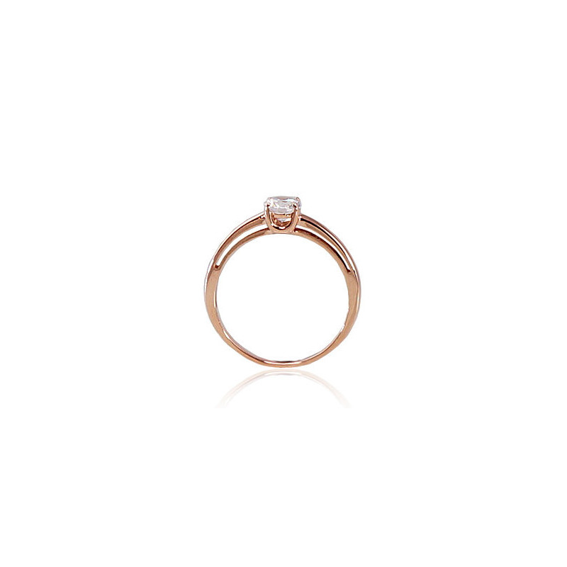 Gold ring 1100285(Au-R)_CZ, Red Gold 585°, Zirkons